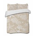 thumbnail image 1 of Twin Quilt Bedding Set, Rustic Coastal Reversible Summer Quilt 3 Pieces, Sea Nautical Summer Beach Starfish Coral Lightweight Bedspreads Coverlets with 2 Pillow Shams for All Seasons, 1 of 5