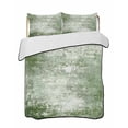 thumbnail image 1 of Twin Quilt Bedding Set, Shabby Sage Green Reversible Summer Quilt 3 Pieces, Oil Painting Vintage Art Green White Lightweight Bedspreads Coverlets with 2 Pillow Shams for All Seasons, 1 of 5