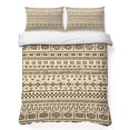thumbnail image 1 of Twin Quilt Set 68''x86'', Abstract Boho Lightweight Summer Bedspread Coverlet Set with 2 Pillow Shams, Modern African Ethnic Geometric Beige Breathable All Season Quilt Bedding for Dorm/Bedroom, 1 of 9