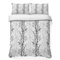 thumbnail image 1 of Twin Quilt Set 68''x86'', Black Grey Lightweight Summer Bedspread Coverlet Set with 2 Pillow Shams, Pastoral Botanical Branch Breathable All Season Quilt Bedding for Dorm/Bedroom, 1 of 9