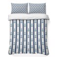 thumbnail image 1 of Twin Quilt Set 68''x86'', Navy Blue Anchor Nautical Lightweight Summer Bedspread Coverlet Set with 2 Pillow Shams, Coastal Ocean Summer Beach Breathable All Season Quilt Bedding for Dorm/Bedroom, 1 of 9