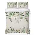 thumbnail image 1 of Twin Quilt Set 68''x86'', Sage Green Eucalyptus Lightweight Summer Bedspread Coverlet Set with 2 Pillow Shams, Farmhouse Weeping Leaves Linen Breathable All Season Quilt Bedding for Dorm/Bedroom, 1 of 9
