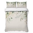 thumbnail image 1 of Twin Quilt Set 68''x86'', Sage Green Eucalyptus Lightweight Summer Bedspread Coverlet Set with 2 Pillow Shams, Traditional Tree Branch Leaf Plant Breathable All Season Quilt Bedding for Dorm/Bedroom, 1 of 9