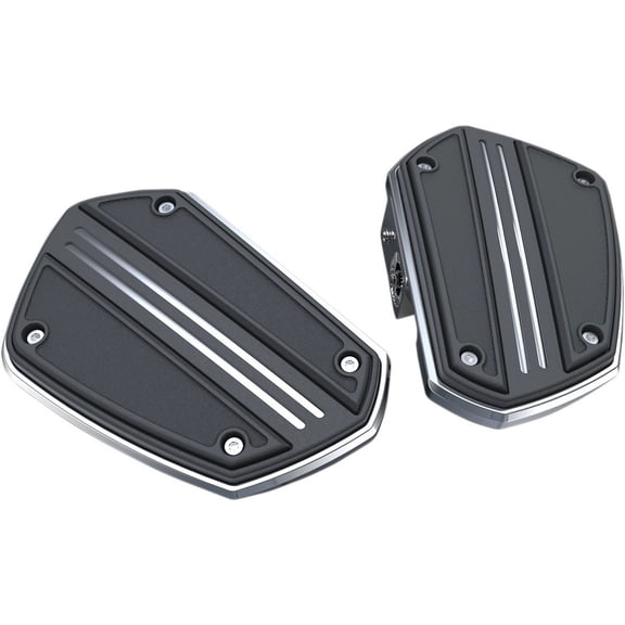Twin Rail Mini Floorboards without Mounts - Chrome