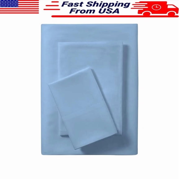 Twin Recycled Microfiber Bed Sheet Set 3 Piece Easy Care Breathable Eco-Friendly