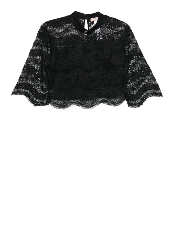 Twin-Set Macram Blouse With 3/4 Sleeves (Women's)