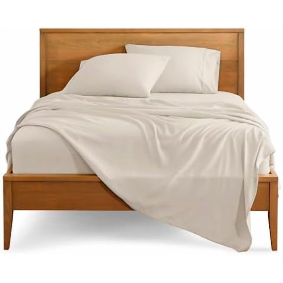 Twin Sheet Set - 1800 Ultra-Soft Microfiber Bed Sheets - Double Brushed - Deep Pockets - Easy Fit - Extra Soft - 3 Piece Set - Bedding Sheets & Pillowcases (Twin, Wheat)