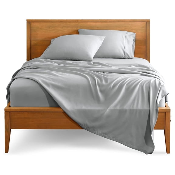 Twin Sheet Set - 1800 Ultra-Soft Microfiber Twin Bed Sheets - Double Brushed - Deep Pockets - Easy Fit - 3 Piece Set - Bed Sheets (Twin, French Grey)