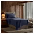 thumbnail image 1 of Twin Sheets Set - 3 Piece Twin Bed Sheets, Deep Pocket, Hotel Luxury, Extra Soft, Breathable and Cooling, Navy Blue Sheets for Twin Size Mattresses, 1 of 9