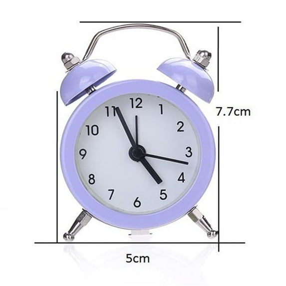 Twin Silent Alloy Stainless Metal Alarm Clock, Xinsrenus Under $5! Twin Silent Alloy Stainless Metal