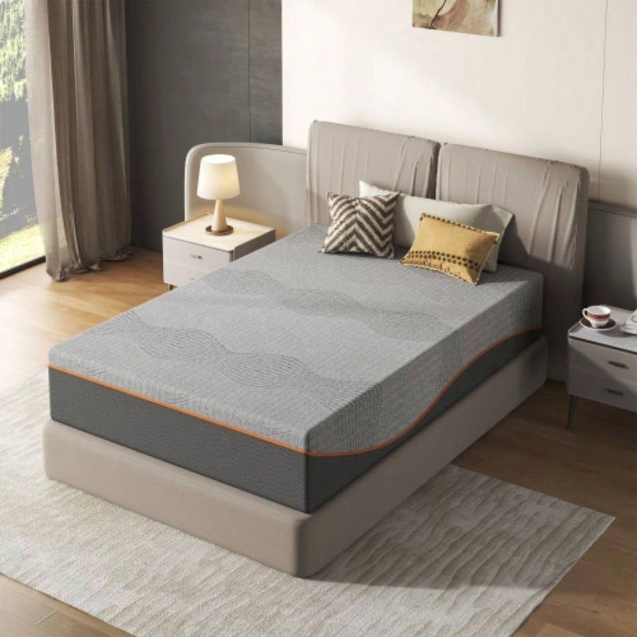 Twin Size 10 Inch Foam Mattress, Breathable Cooling Layers, Medium Feel, Safe Certified Fiberglass Mattress for Bedroom
