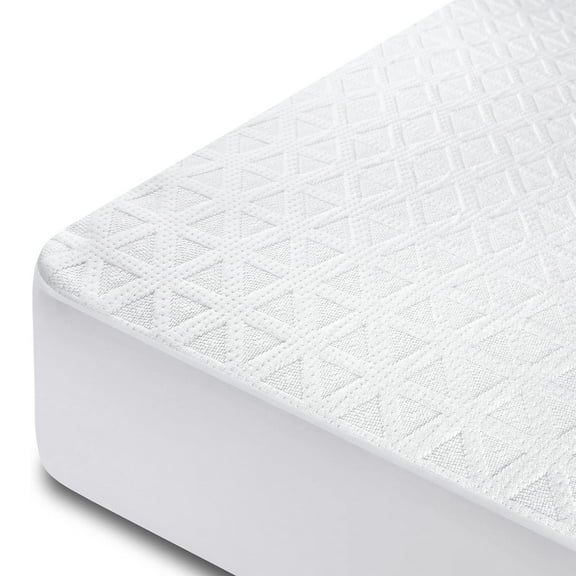 Twin Size 100% Waterproof Mattress Protector, Cooling Mattress Cover Fitted 8"-21" Deep Pocket, 3D Air Smooth Soft Breathable Bed Mattress Pad Cover Noiseless Washable (White)