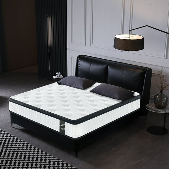 Queen Size Mattress Twin Size 12 Inch 7-Zoned Cool Memory Foam Individual Pocket Spring Hybrid Mattress,Memory Foam Mattress