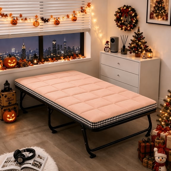 Twin Size 1pcMattress Topper, Foldable Breathable Floor Mattress