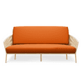 thumbnail image 1 of Twin Size 39"x75"Solid Futon Cover Mattresses Slipcover Fit 6"- 8", Pumpkin, 1 of 9