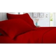 thumbnail image 1 of Twin Size 600 Thread Count Sheet Set Solid - 4 Piece - Hotel Luxury Bed Sheets- 18" Deep Pockets Easy Fit - Breathable & Cooling Sheets ( Blood Red ), 1 of 6