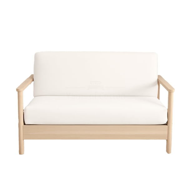 Twin Size Armless Futon Covers - 100% Cotton Futon Slipcovers - Zippered Couch Cover Sofa Bed Protector, Sleeper Sofa Cover, Machine Washable, White