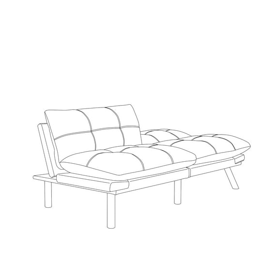 Twin Size Bed, Warm And Fluffy, Adjustable Armrest Bed With Foam Filler, , Modern