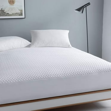 Twin Size Bed Waterproof Fitted Mattress Protector-Cooling Mattress Pad Cover with Deep Pocket Up to 15''