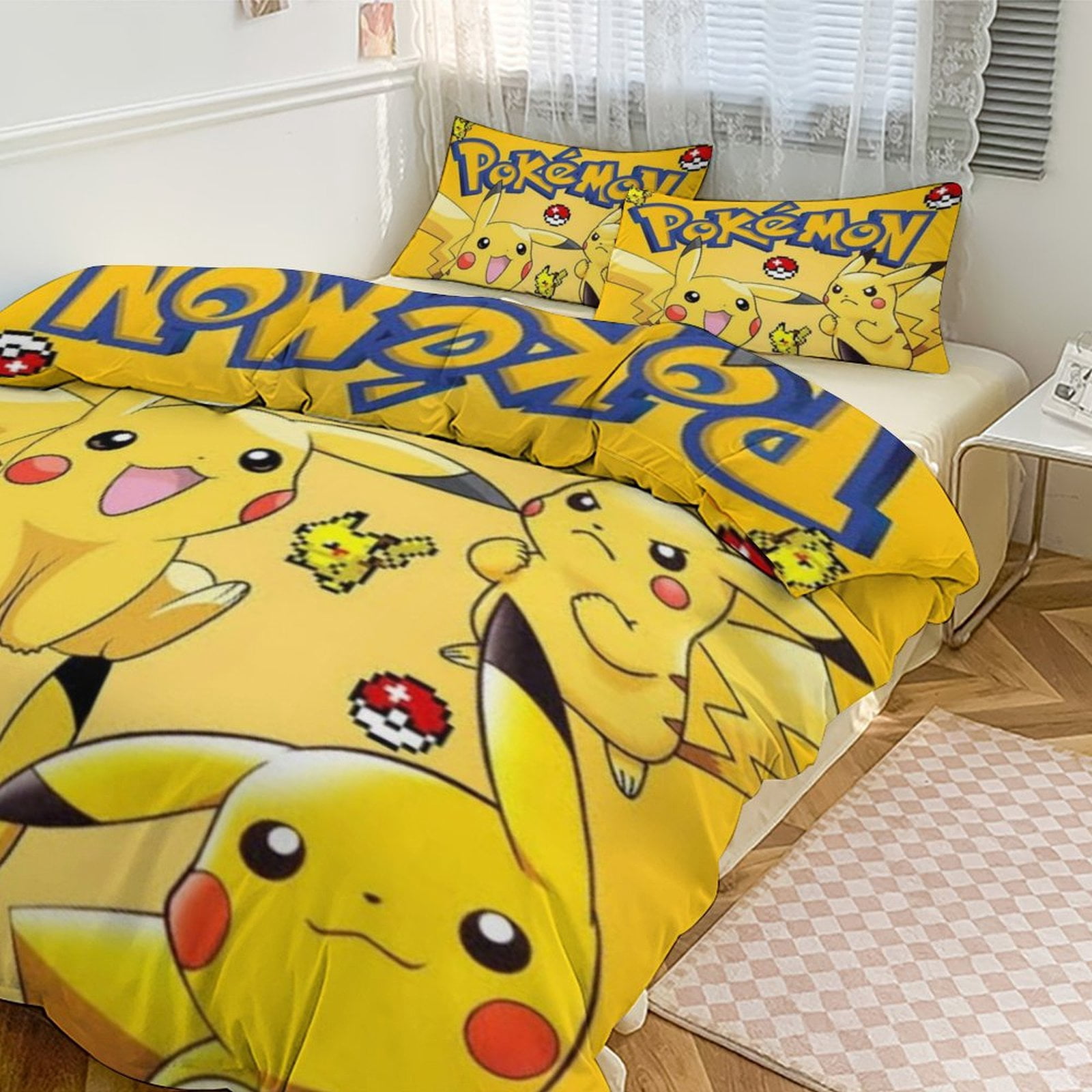 Reversible Comforter Pokemon Twin Comforter Set Pokemon Bed Set Pokémon Twin/Ful