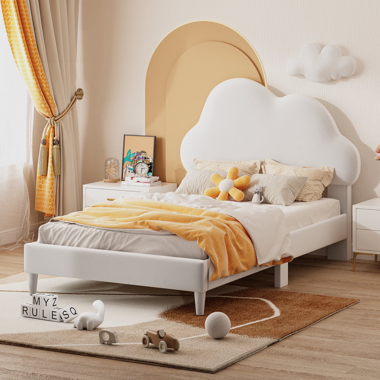 Twin-Size-Cloud-Shape-Bed-
