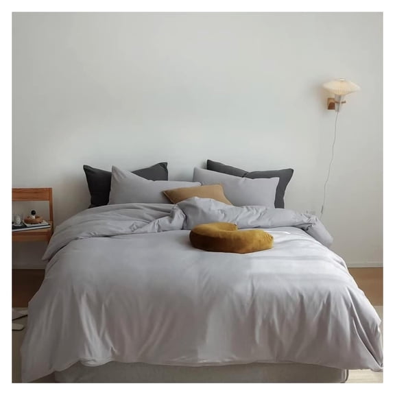 Twin Size Comforter Set,Soft Bedding,Breathable Material,Durable Construction,For Women And Men,Silver Gray