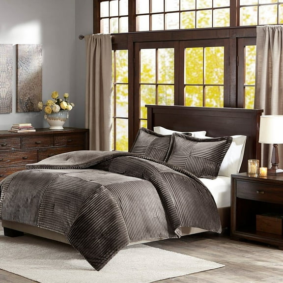Twin Size Cotton Bedding Set King/Cal King Plush Down Alternative Comforter Set,Bed In A Bag