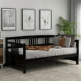 Twin Size Daybed with Support Legs, Multifunctional Wood Daybed for