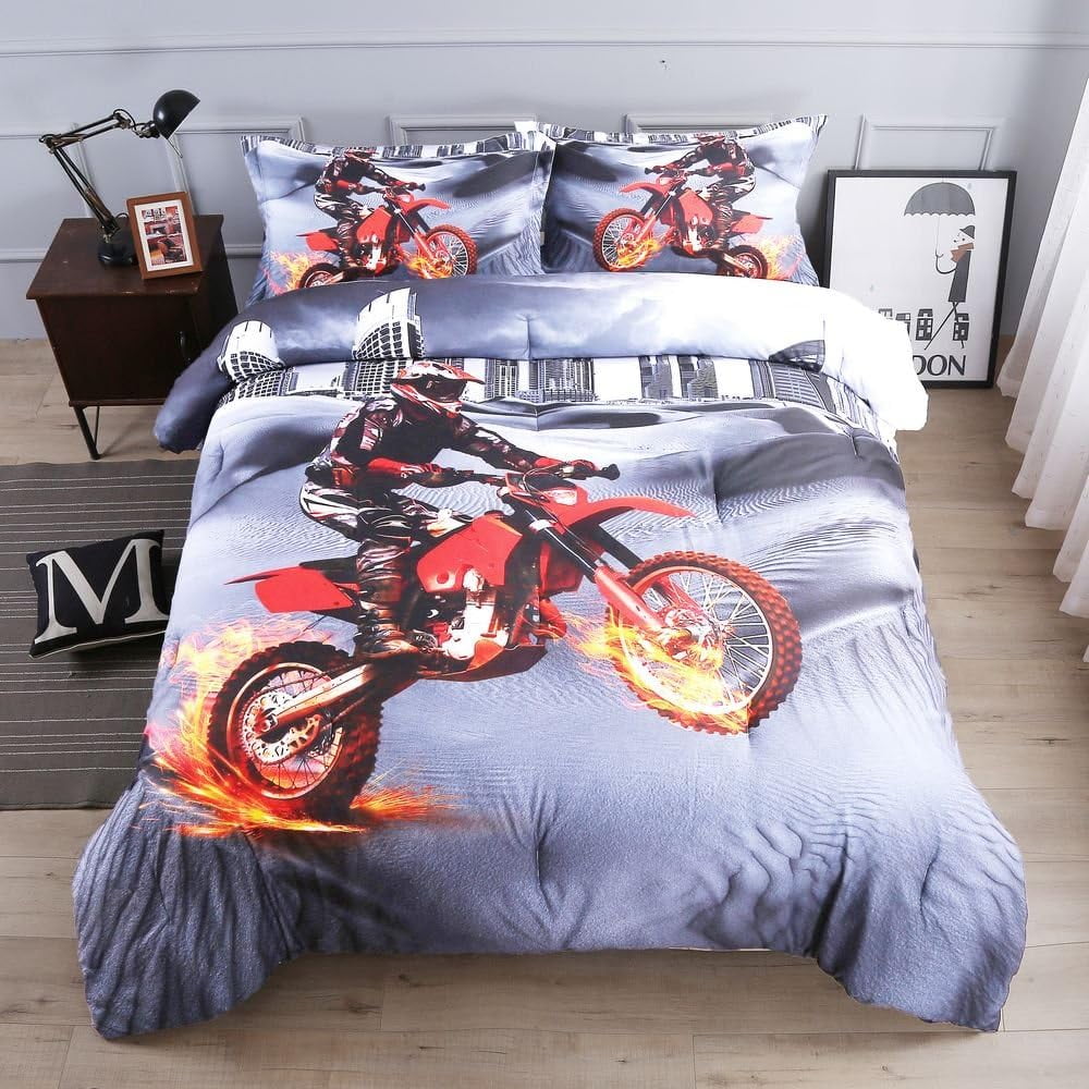 Dirt Bike Racing Bedding Set