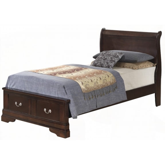 Twin Size | Dove Tail Drawers Storage Bed