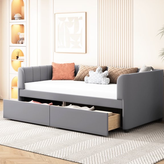 Twin Size | Drawer Storage & Ergonomic Comfort | Guest Bedroom