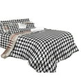 thumbnail image 1 of Twin Size Duvet Cover Sheets Set -  Houndstooth Check, 1 of 3