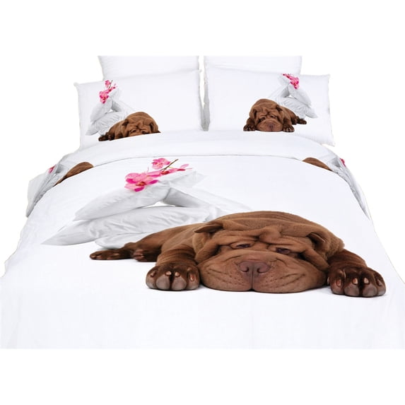 Twin Size Duvet Cover Sheets Set - Sleepy