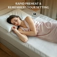 thumbnail image 1 of Twin Size Electric Heated Mattress Pad - Bed Warmer with Memory & Preheat Functions, 12 Heat Settings Single Control for 1-12 Hours Auto Off, Lighted Button, 1 of 6