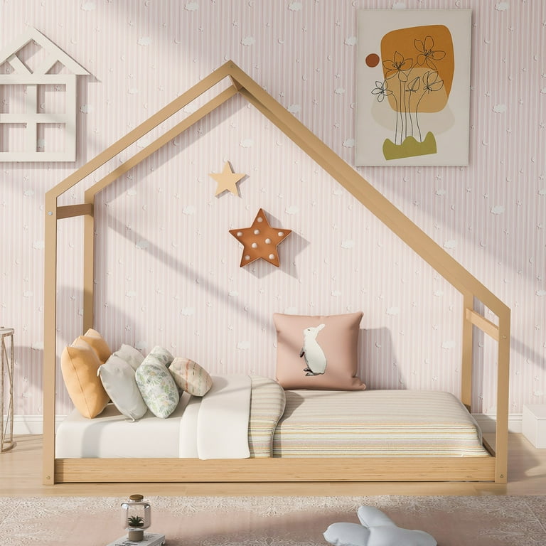 Floor bed frame twin deals