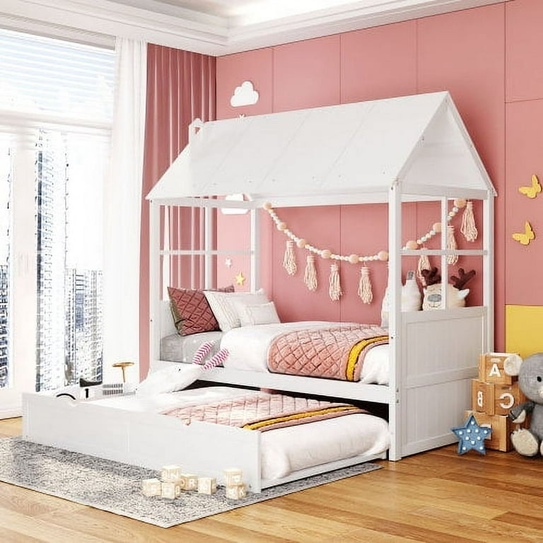 Kids bed and trundle sale