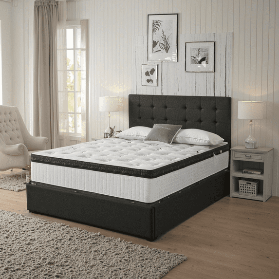 Twin Size Hybrid Mattress 12" - Pressure Relief + Pocket Springs for Cool Sleep