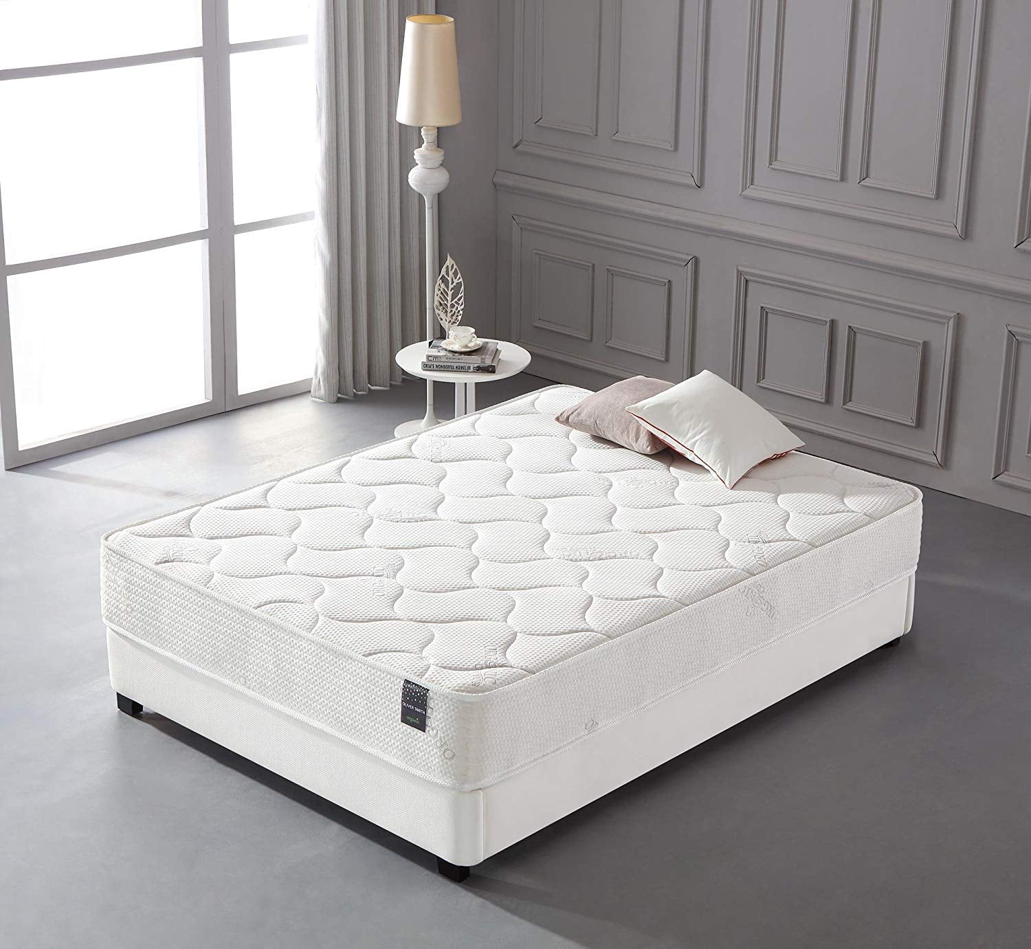 Oliver & Smith 10 Inch Twin Mattress - Hybrid Cool Memory Foam and Pocket Spring - Medium Firm - Coil Springs for Supportive Sleep
