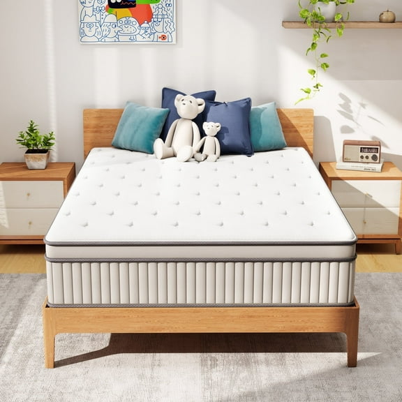 Twin Size Mattress, 10 Inch Green Tea Memory Foam Mattress in a Box, Medium Firmness