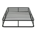 thumbnail image 1 of Twin Size Mattress Foundation In Black Metal & Textured Fabric, 8.5" Elevation, 12 Support, Easy Installation, 350lb Max Weight Capacity, Bedroom Significant Ingredient Cover, Height, Fixture, 1 of 6