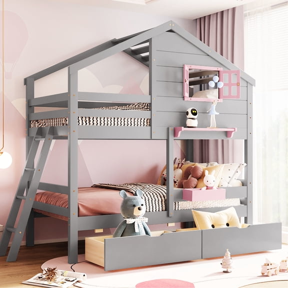 Twin Size - Play Space Included - Children's Room - Imagination Exploration