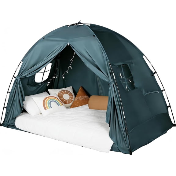 Twin Size Privacy Bed Tent with Blackout Design and Breathable Fabric