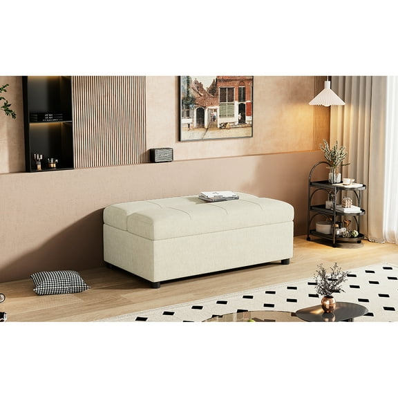 Twin Size Sleeper Bed With Quality Mattress, In An Elegant White Hue Folding A Supportive Mattress For Restful Night