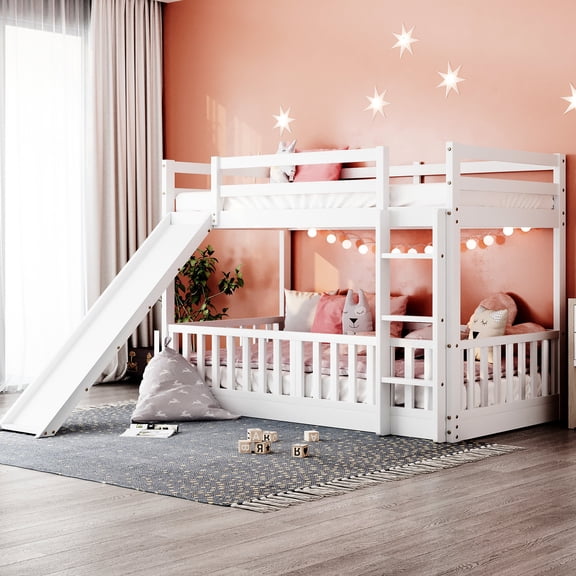 Twin Size - Slide Can Be Left or Right - Family Bedrooms - Add Extra Fun
