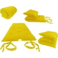 thumbnail image 1 of Twin Size Traditional Japanese Floor Futon Mattresses, Tatami Foldable Cushion Mats, Yoga, Meditaion 80 x 39 x 3 (Yellow), 1 of 6
