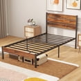 thumbnail image 1 of Bigleap Twin Size Metal Platform Bed Frame, No Box Spring Needed with 700LBS Sturdy Wooden Slats Support, Noise Free, 1 of 7
