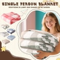 thumbnail image 1 of Twin Size Washed Cotton Quilt Blanket, Skin-Friendly Cool Summer Thin Comforter, Lightweight Bed Blanket for All Seasons, 78.74x59.05 Inches, 1 of 5
