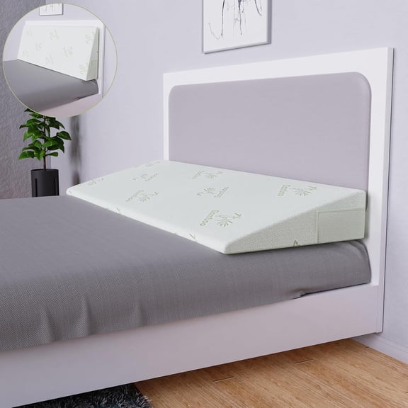 Twin Size Wedge Pillow for Acid Reflux Relief,Under Mattress Wedge,5" Height Inclined Mattress Elevator,Bed Wedge Pillow for Sleeping,Gerd Snoring,Post Surgery (39"x26"x5")