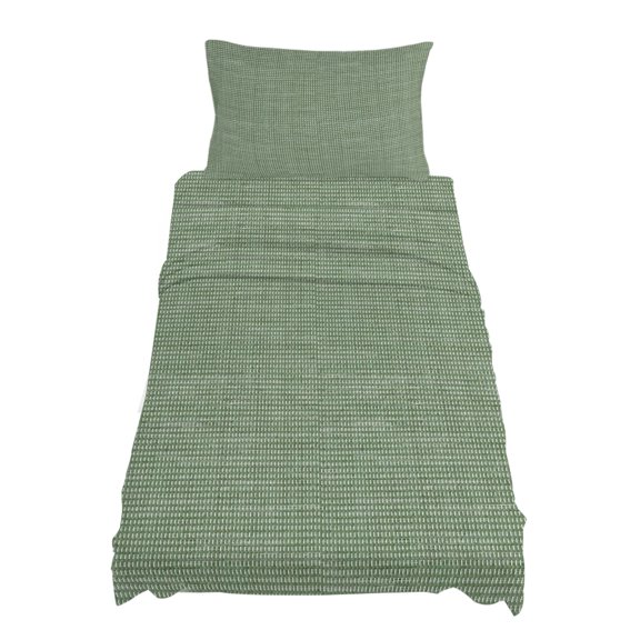 Twin Size Woven Texture Sheet Sets Sage Green Straw Weave Check Rustic Farm Soft Breathable Microfiber Bed Sheets Deep Pockets 4 Piece Bed Sheets Set, 1 Fitted Sheet, 1 Flat Sheet & 1 Pillowcases
