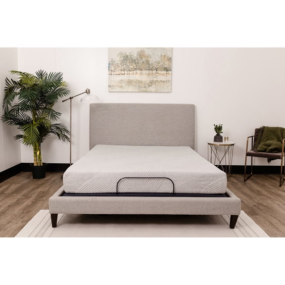 Twin Size - Zip-Off Cover Gel Foam - Bedroom Decor / Adds Convenience